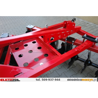 Brona talerzowa Demarol 2m 2x9T 3-podpory, 